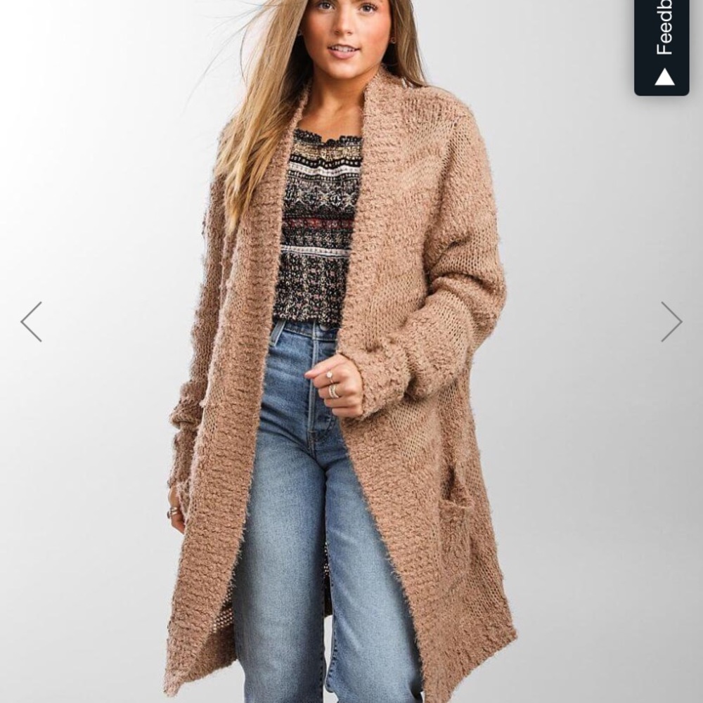 Buckle Popcorn Cardigan